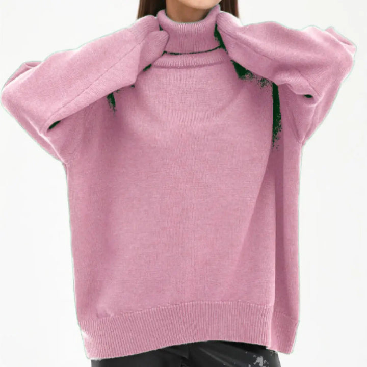 Loose Knitted Turtleneck Sweater for Women – Cozy &amp; Stylish for Fall/Winter 9