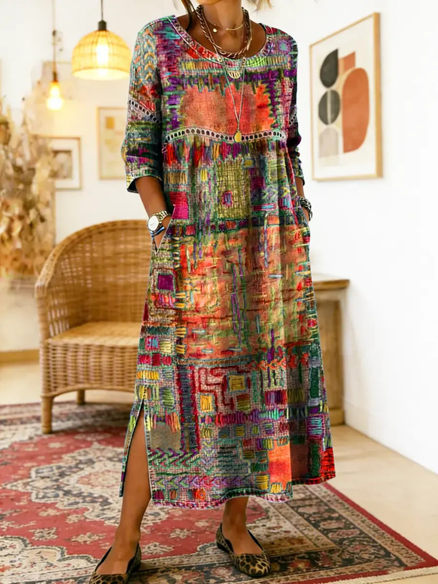 MANUELA | ABITO CON STAMPA ETNICA 8