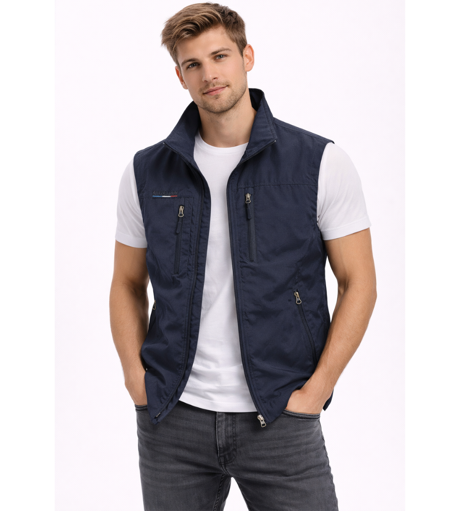 Maglia Uomo | Collo Alto con Zip e Multitasche