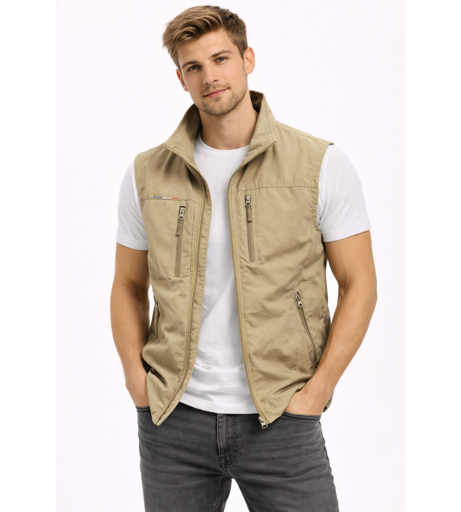 Maglia Uomo | Collo Alto con Zip e Multitasche