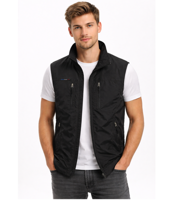 Maglia Uomo | Collo Alto con Zip e Multitasche