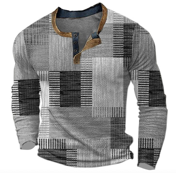 Maglia Uomo | Fantasia Patchwork & Comfort Quotidiano