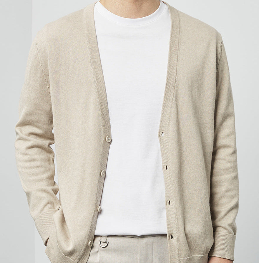 Maglione Cardigan Uomo | Chiusura a Bottoni e Versatilità