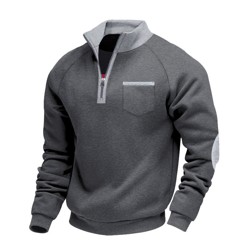 Maglione Con Zip Uomo | Colletto Alto e Calore Avvolgente