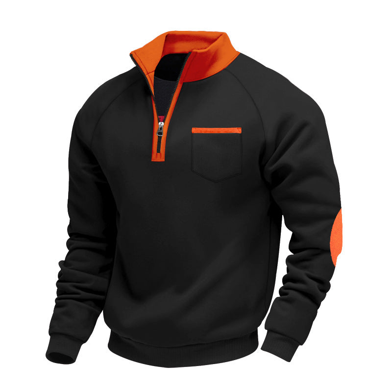 Maglione Con Zip Uomo | Colletto Alto e Calore Avvolgente