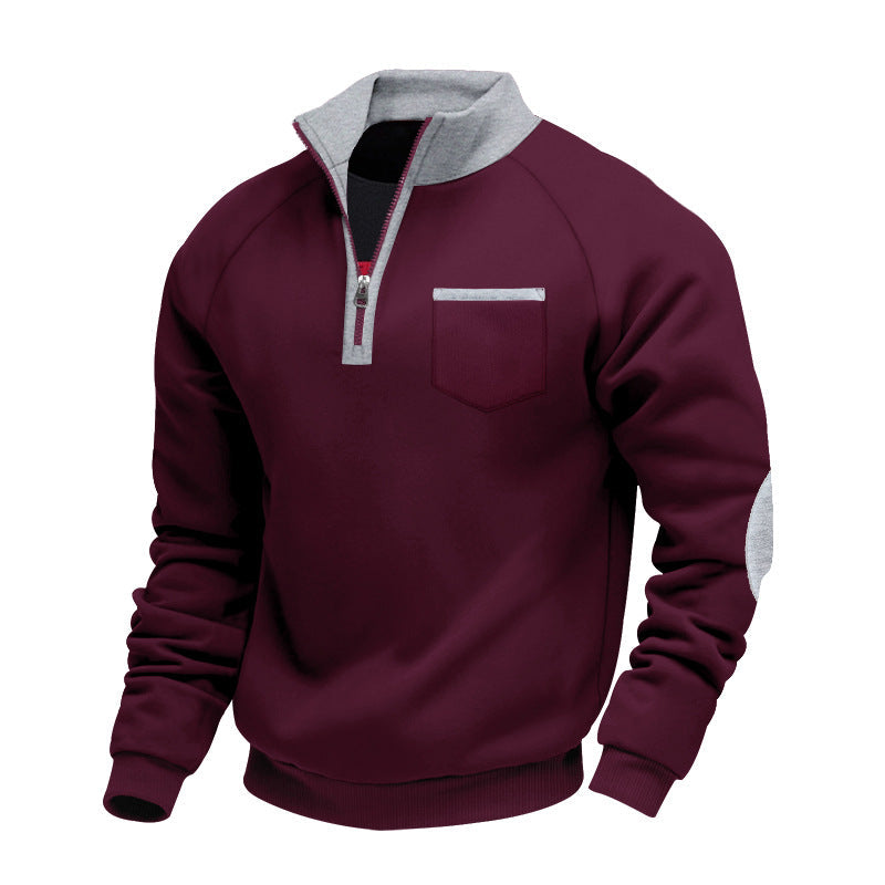 Maglione Con Zip Uomo | Colletto Alto e Calore Avvolgente