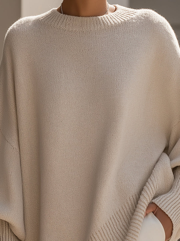 Maglione Donna | Linea Poncho Oversize e Orlo Asimmetrico