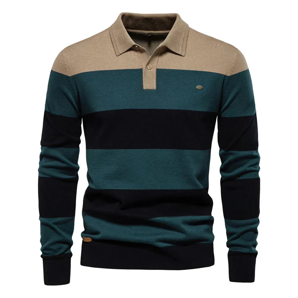 Maglione Uomo | Colletto Polo e Comfort Versatile