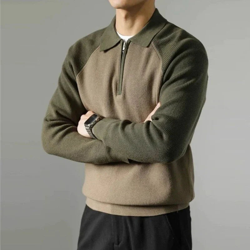 Maglione Uomo | Colletto Polo e Stile Raffinato