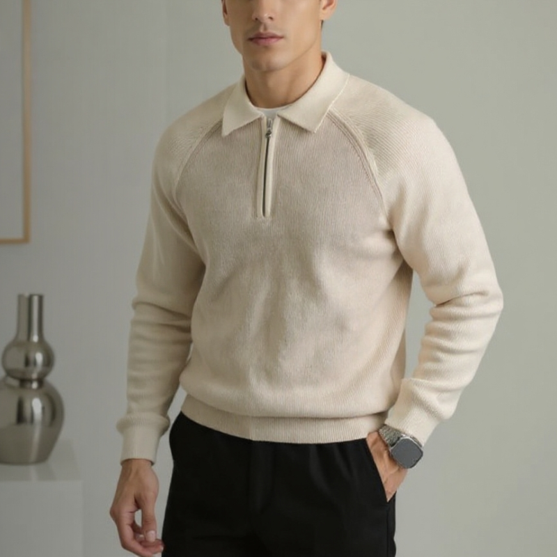 Maglione Uomo | Colletto Polo e Stile Raffinato
