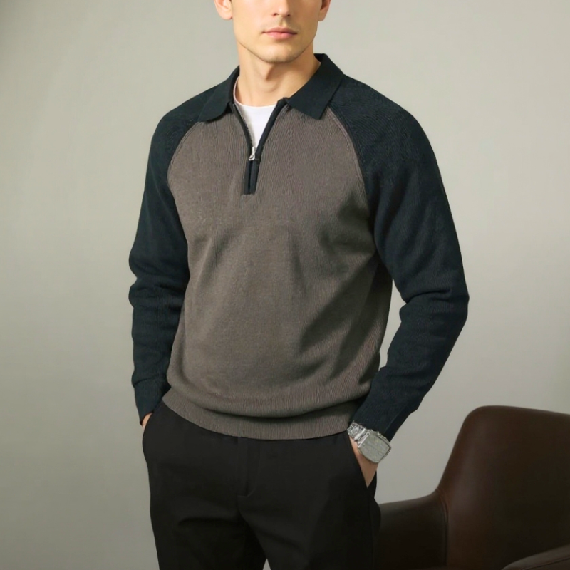 Maglione Uomo | Colletto Polo e Stile Raffinato