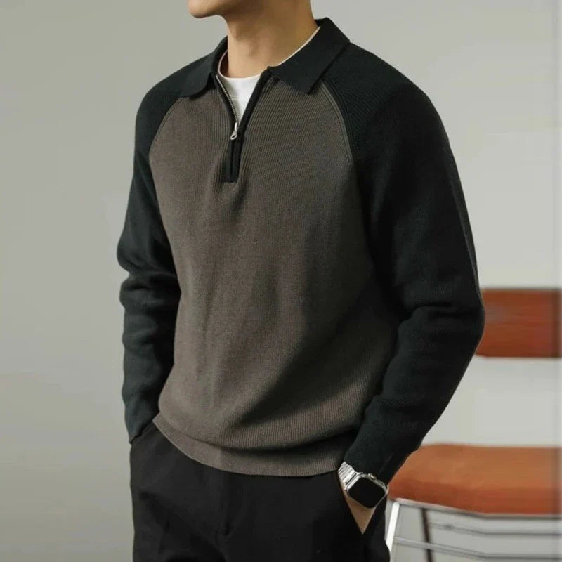 Maglione Uomo | Colletto Polo e Stile Raffinato