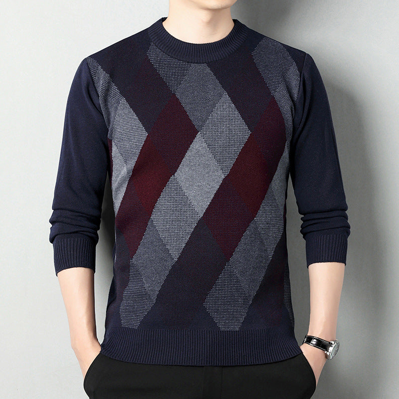 Maglione Uomo | Motivo Geometrico e Calore