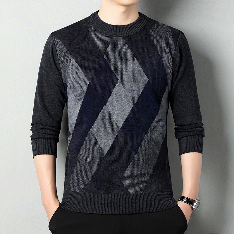 Maglione Uomo | Motivo Geometrico e Calore