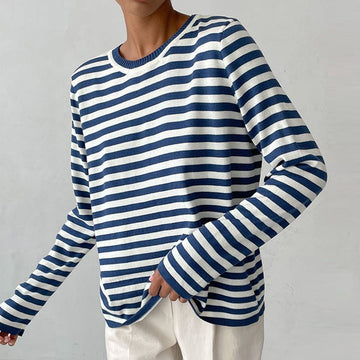 Maglione donna | Motivo a Righe & Girocollo Classico
