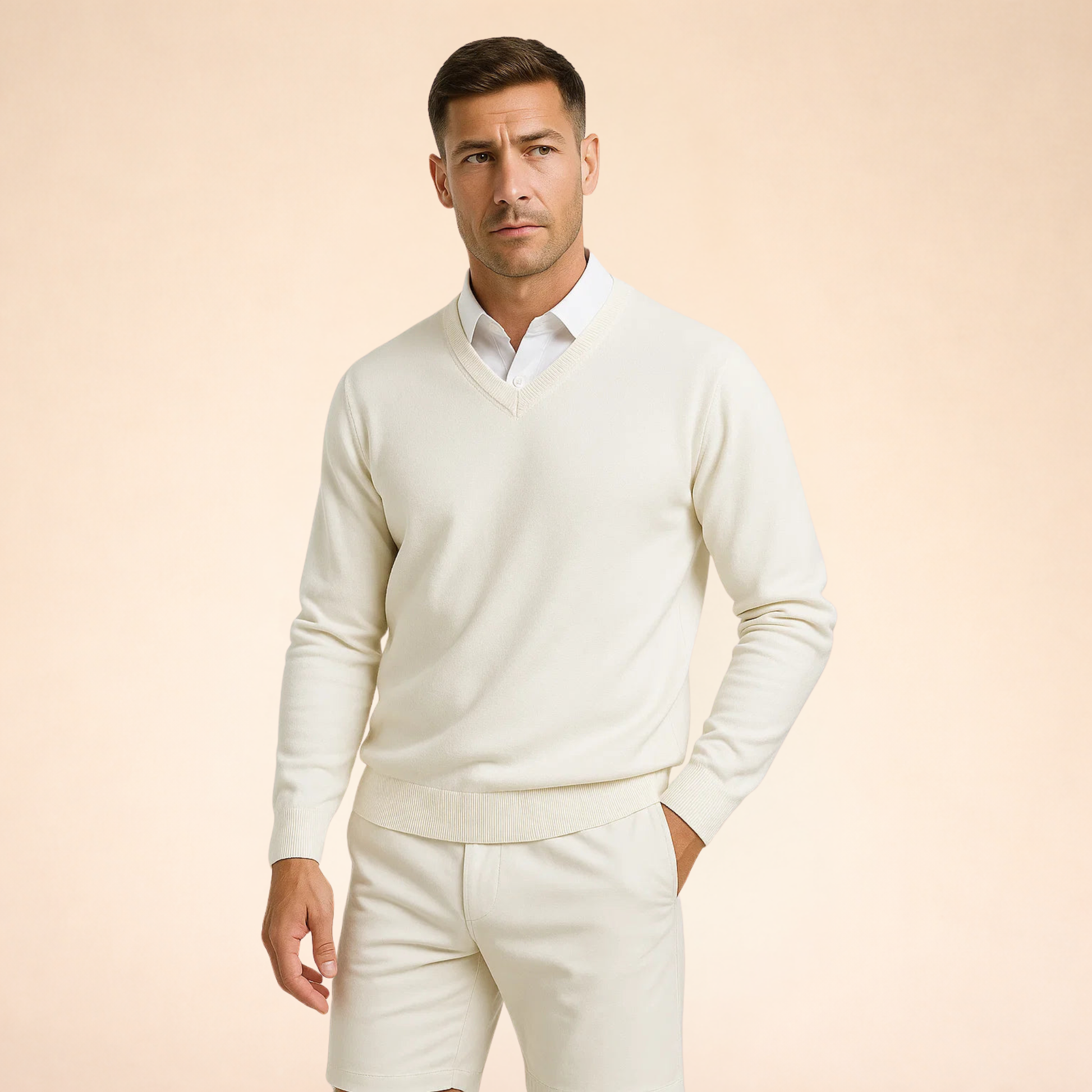 Maglione uomo | Scollo a V & Vestibilità Slim