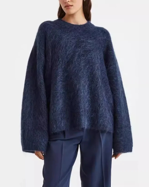Maglione Donna Oversize Morbido Eleganza Discreta Avvolgente 1