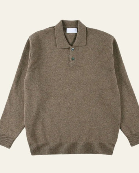 Maglione Polo Uomo in Maglia Morbida Colletto Comfort 1