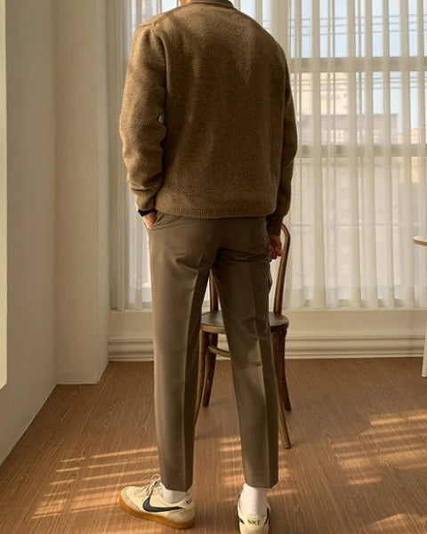 Maglione Polo Uomo in Maglia Morbida Colletto Comfort 5