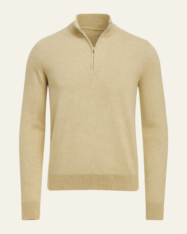 Maglione Uomo con Cerniera a Metà Raffinatezza Sobria Versatile 10