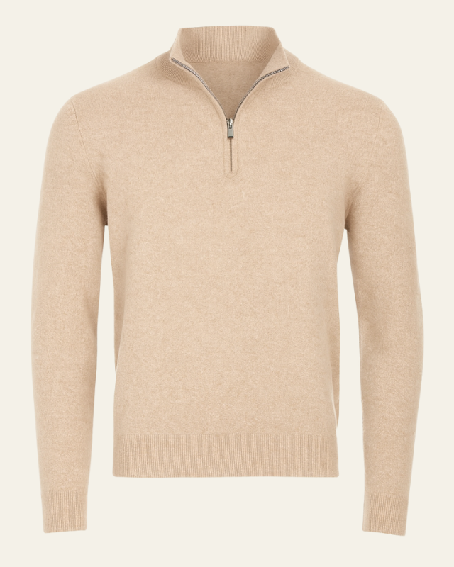 Maglione Uomo con Cerniera a Metà Raffinatezza Sobria Versatile 12