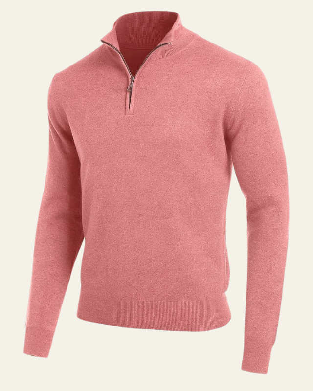 Maglione Uomo con Cerniera a Metà Raffinatezza Sobria Versatile 9