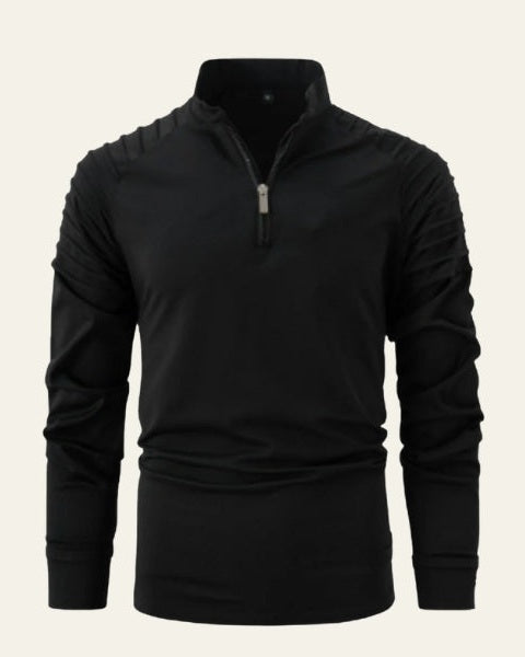 Maglione Uomo con Zip Frontale a Metà Comfort Versatile 0