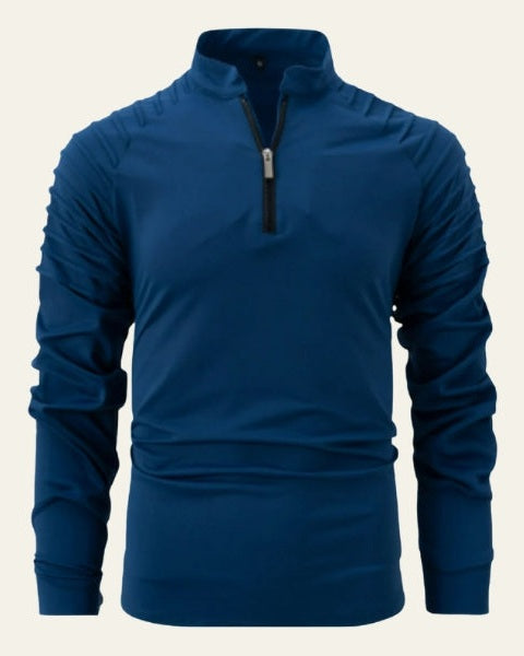 Maglione Uomo con Zip Frontale a Metà Comfort Versatile 1