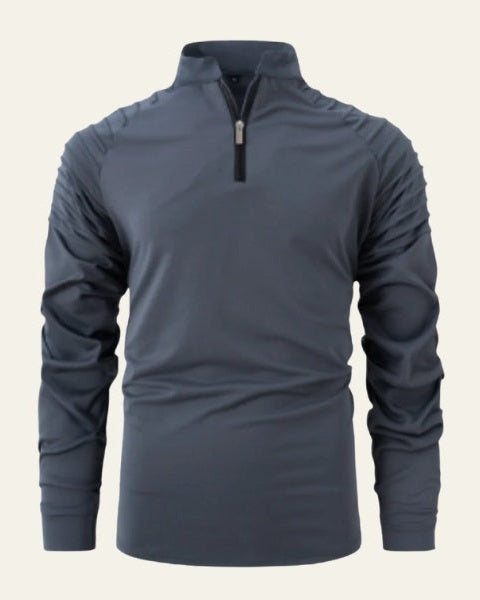 Maglione Uomo con Zip Frontale a Metà Comfort Versatile 4