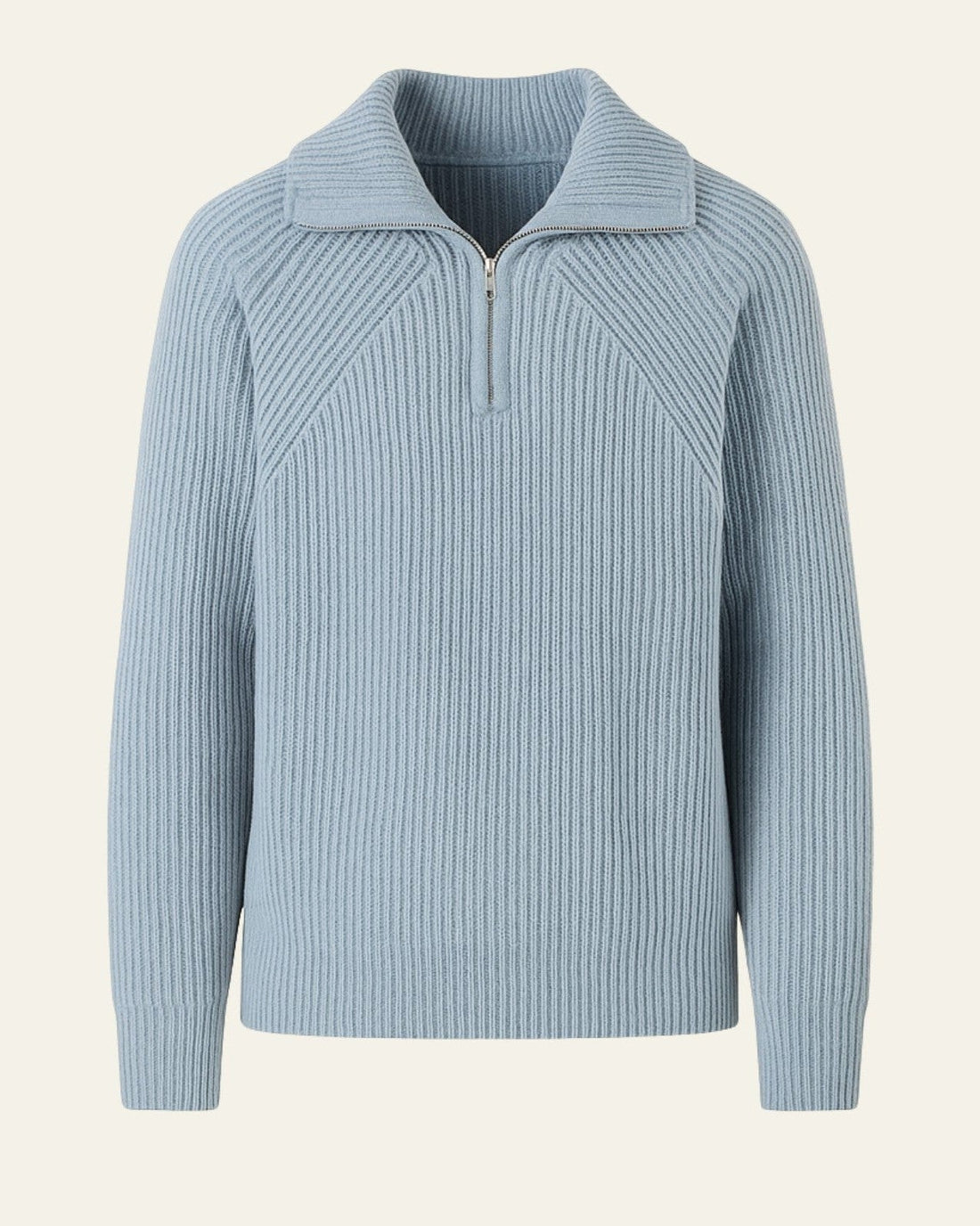 Maglione Uomo con Zip a Metà Torace Caldo Maglia di Qualità 0
