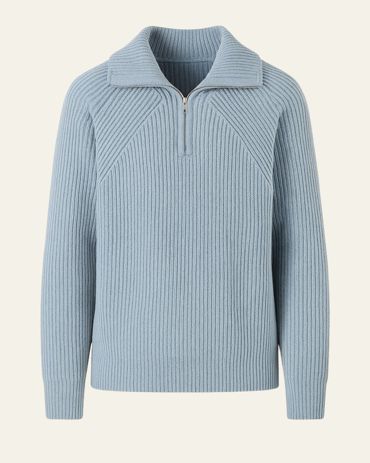 Maglione Uomo con Zip a Metà Torace Caldo Maglia di Qualità 0