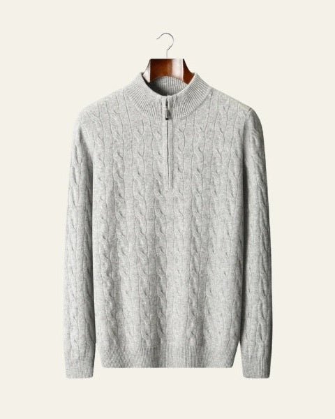 Maglione Uomo in Lana Merino con Zip Comfort Raffinato Versatile 1