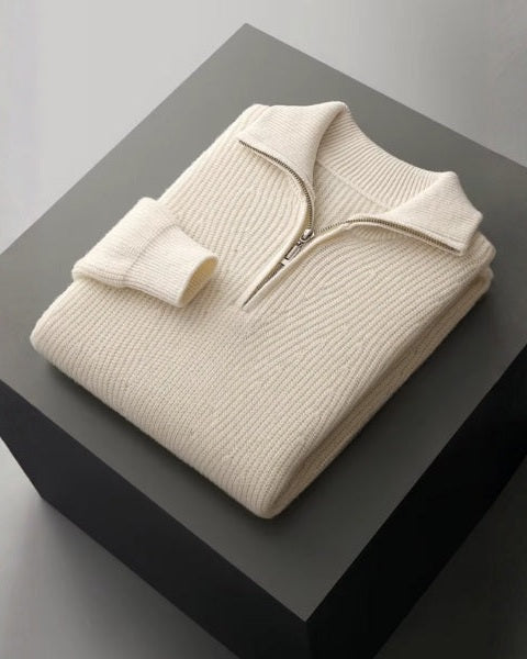 Maglione Uomo in Lana Merino con Zip Raffinatezza Alpina 0