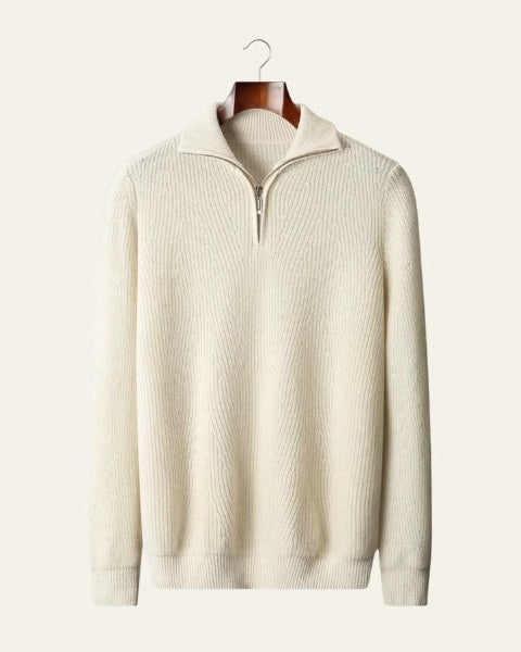 Maglione Uomo in Lana Merino con Zip Raffinatezza Alpina 1