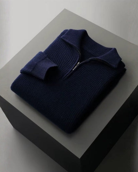 Maglione Uomo in Lana Merino con Zip Raffinatezza Alpina 3