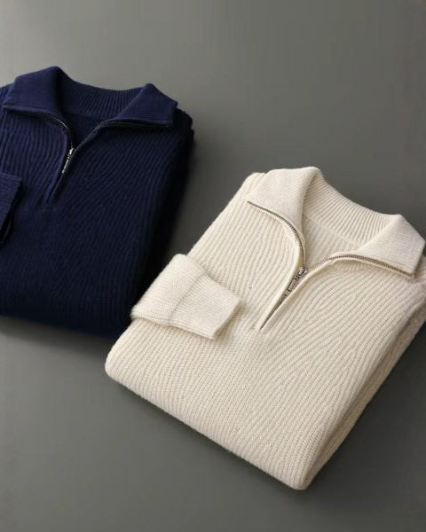 Maglione Uomo in Lana Merino con Zip Raffinatezza Alpina 4