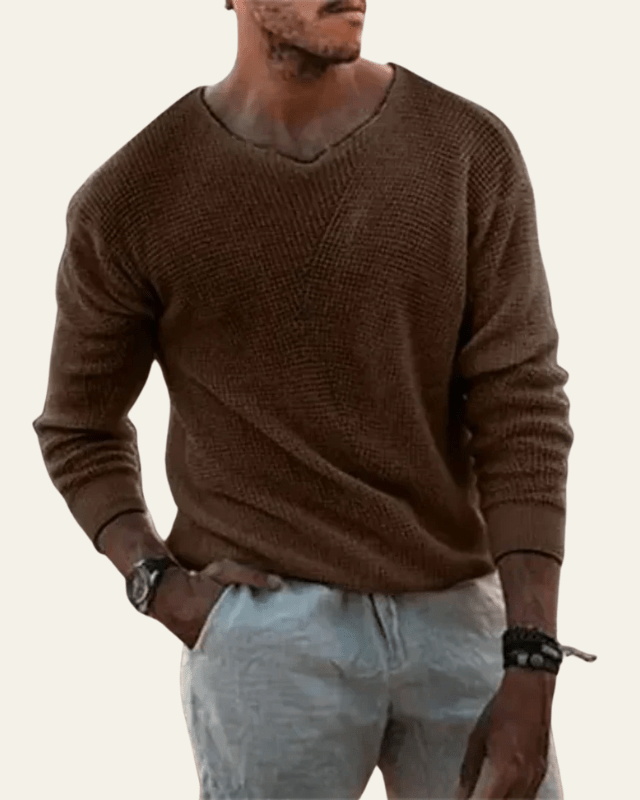 Maglione Uomo in Maglia Morbida di Alta Qualità Comfort 5