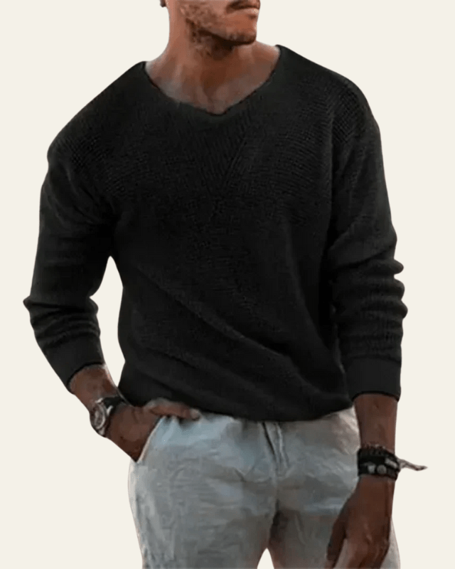 Maglione Uomo in Maglia Morbida di Alta Qualità Comfort 7