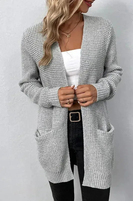Maglione aperto rosa 1