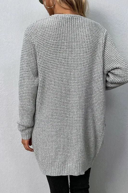 Maglione aperto rosa 2
