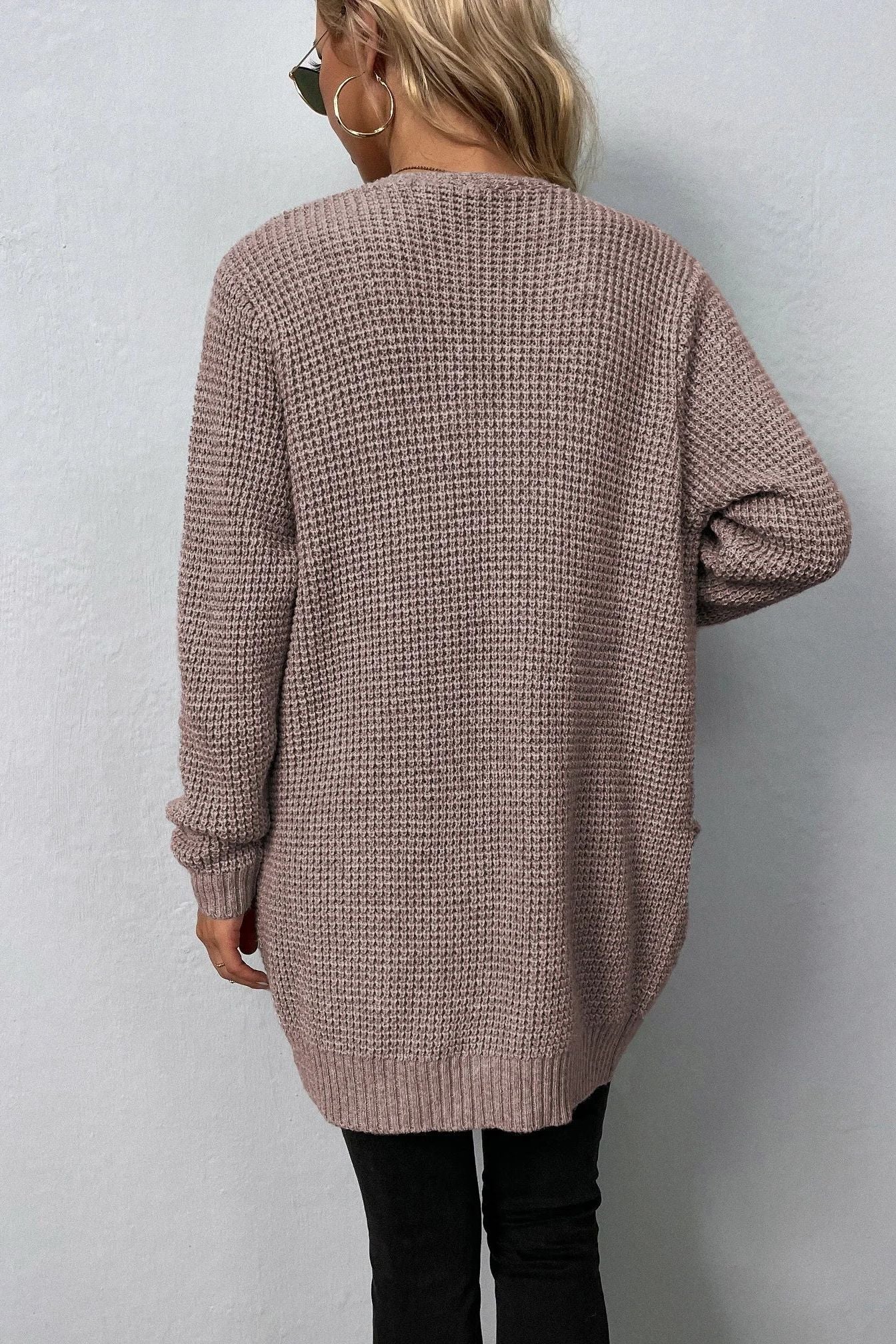 Maglione aperto rosa 5