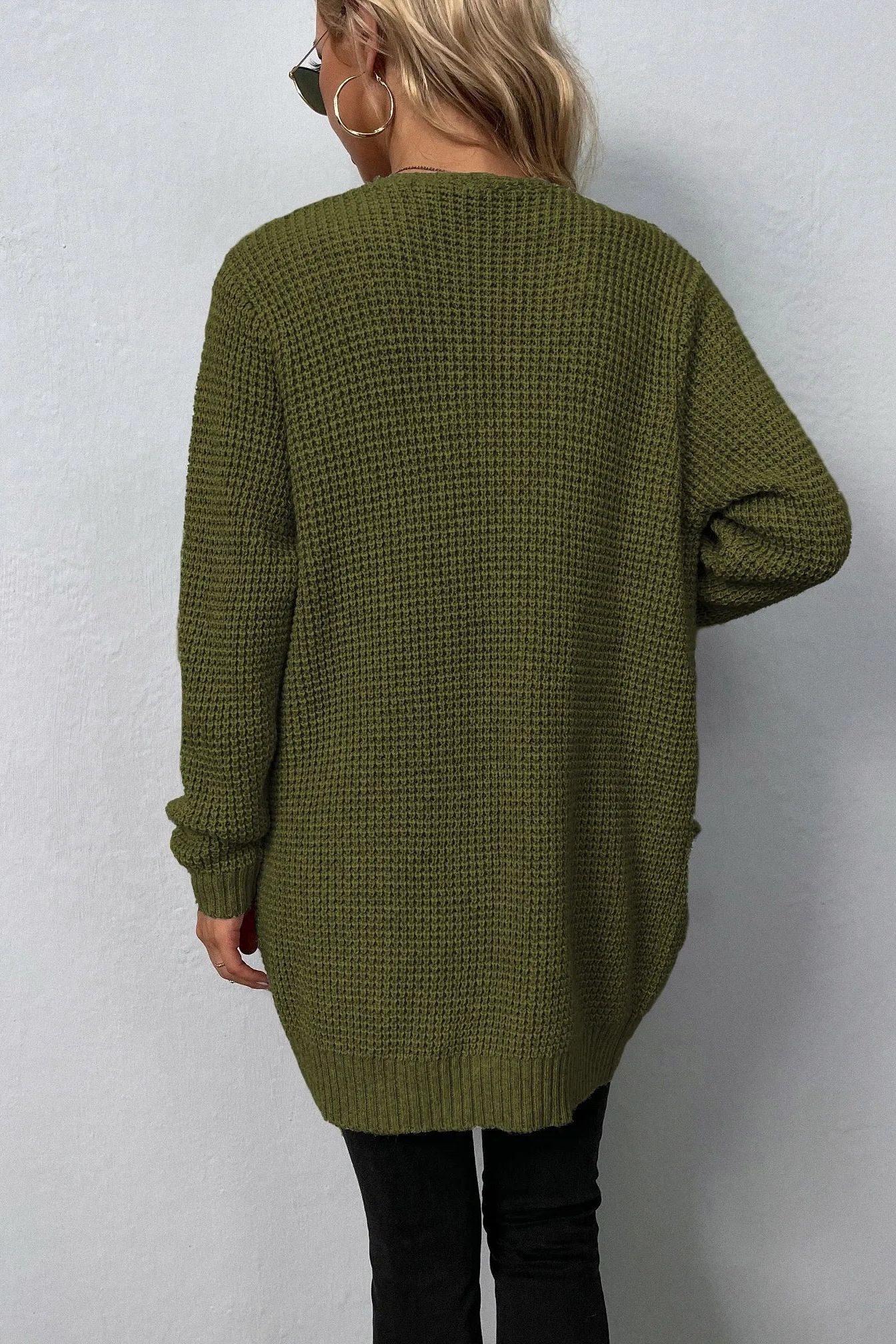 Maglione aperto rosa 8