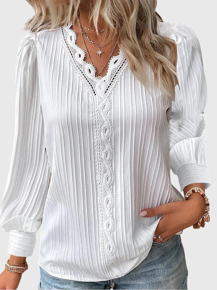 Maniche Lunghe Top Donna | Scollo a V e Comfort Fluido