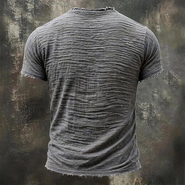 Marco — T-Shirt Uomo 100% Cotone, Scollo V, Bordi Grezzi 6