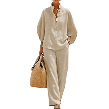 Mariel™ | Completo Leggero in Cotone e Lino 0