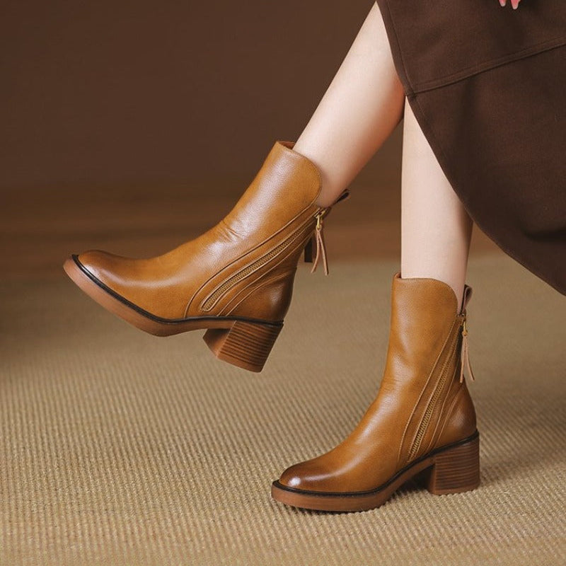 Marina Zip-Ankle Boot Caliboot
