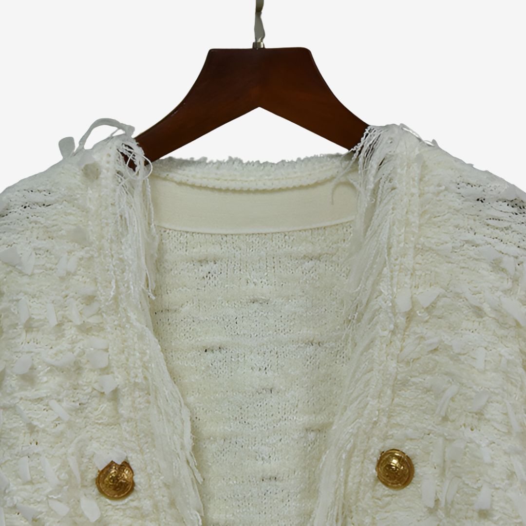 Maryvonne™ Giacca con frange chic 3
