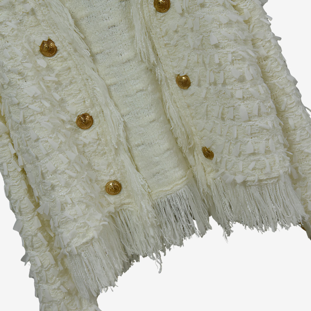 Maryvonne™ Giacca con frange chic 4