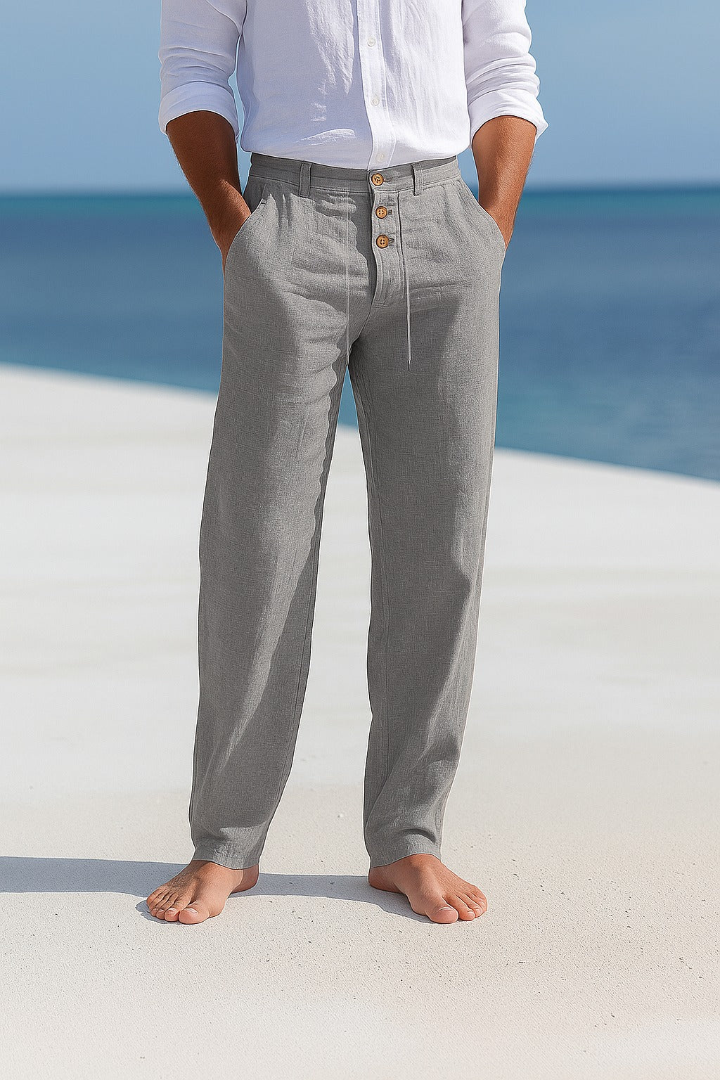 Matteo | Pantaloni estivi leggeri in lino 3