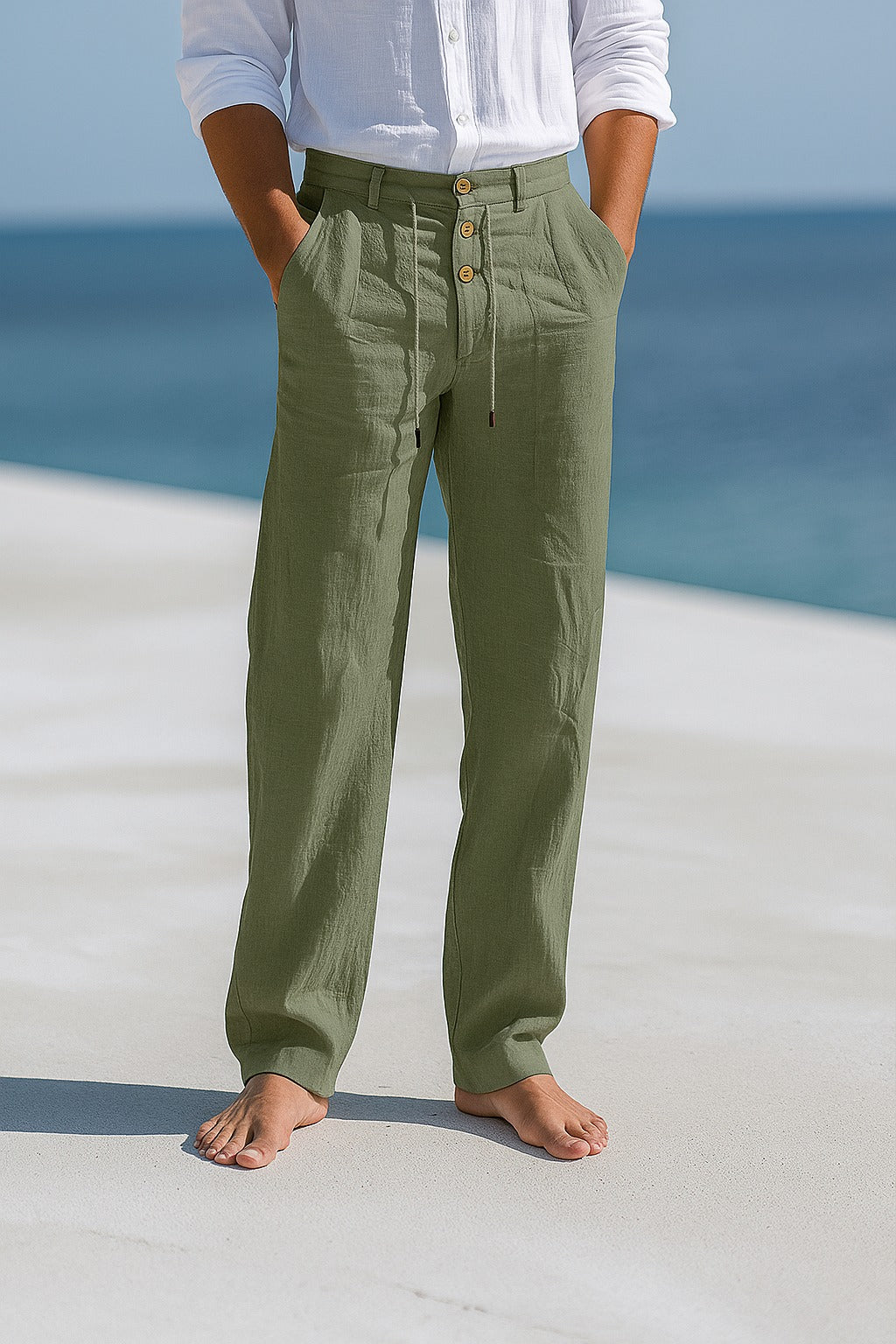 Matteo | Pantaloni estivi leggeri in lino 4